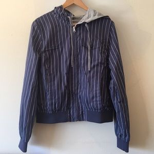 MOSSIMO - blue jacket with white stripes